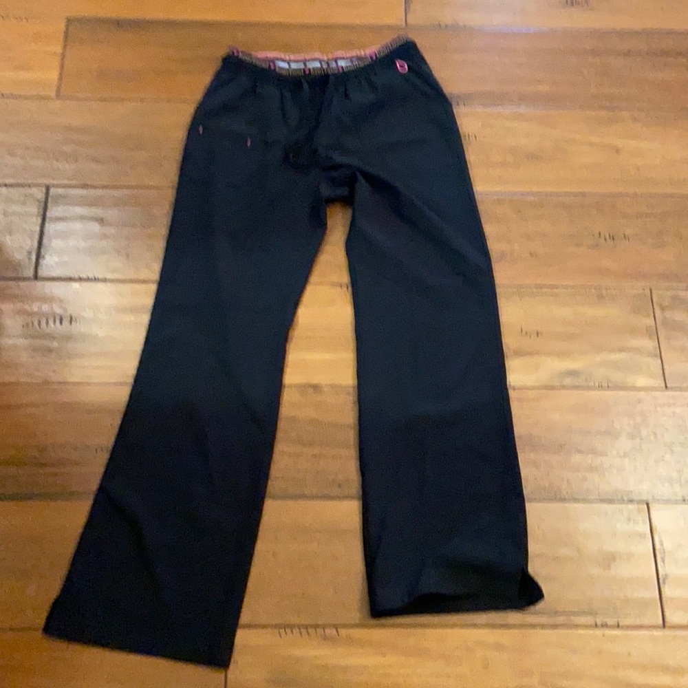 HeartSoul Small Petite Black Scrub Pants.